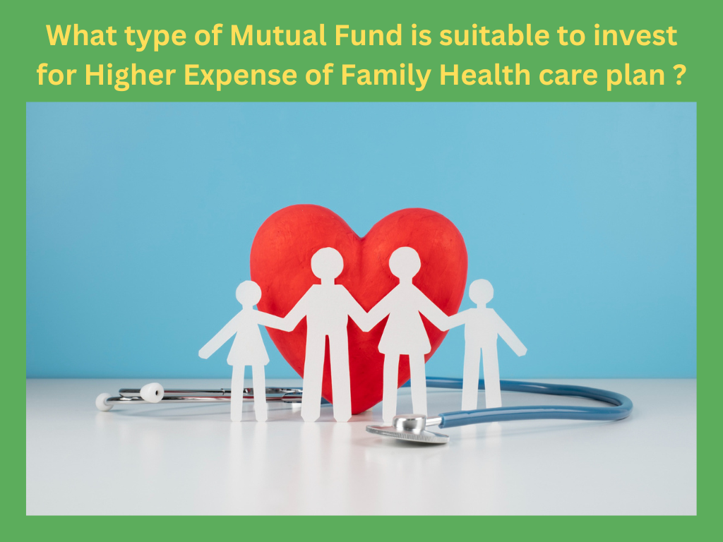 What type of Mutual Fund is suitable to invest for higher expense of Family Health care plan ?