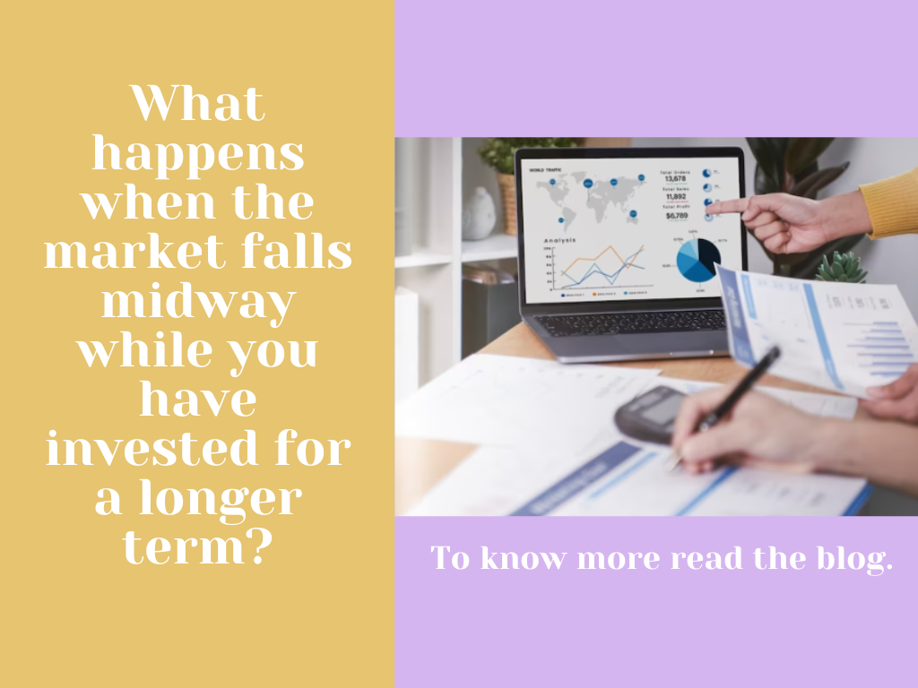 What happens when the market falls midway while you have invested for a longer term?