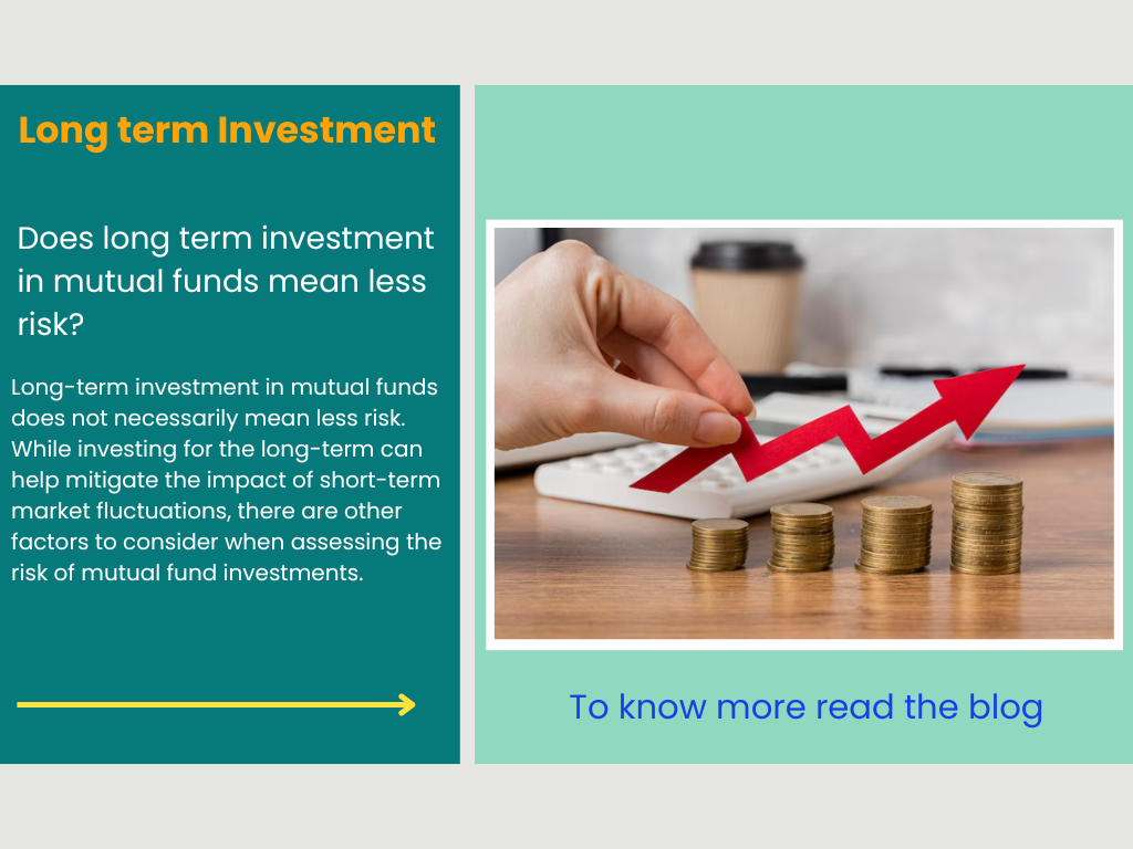 Does long term investment in mutual funds mean less risk?