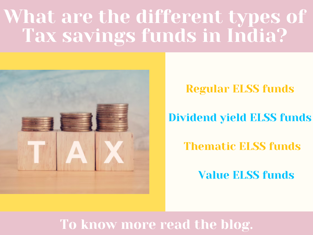 What are the different types of Tax savings funds in India?